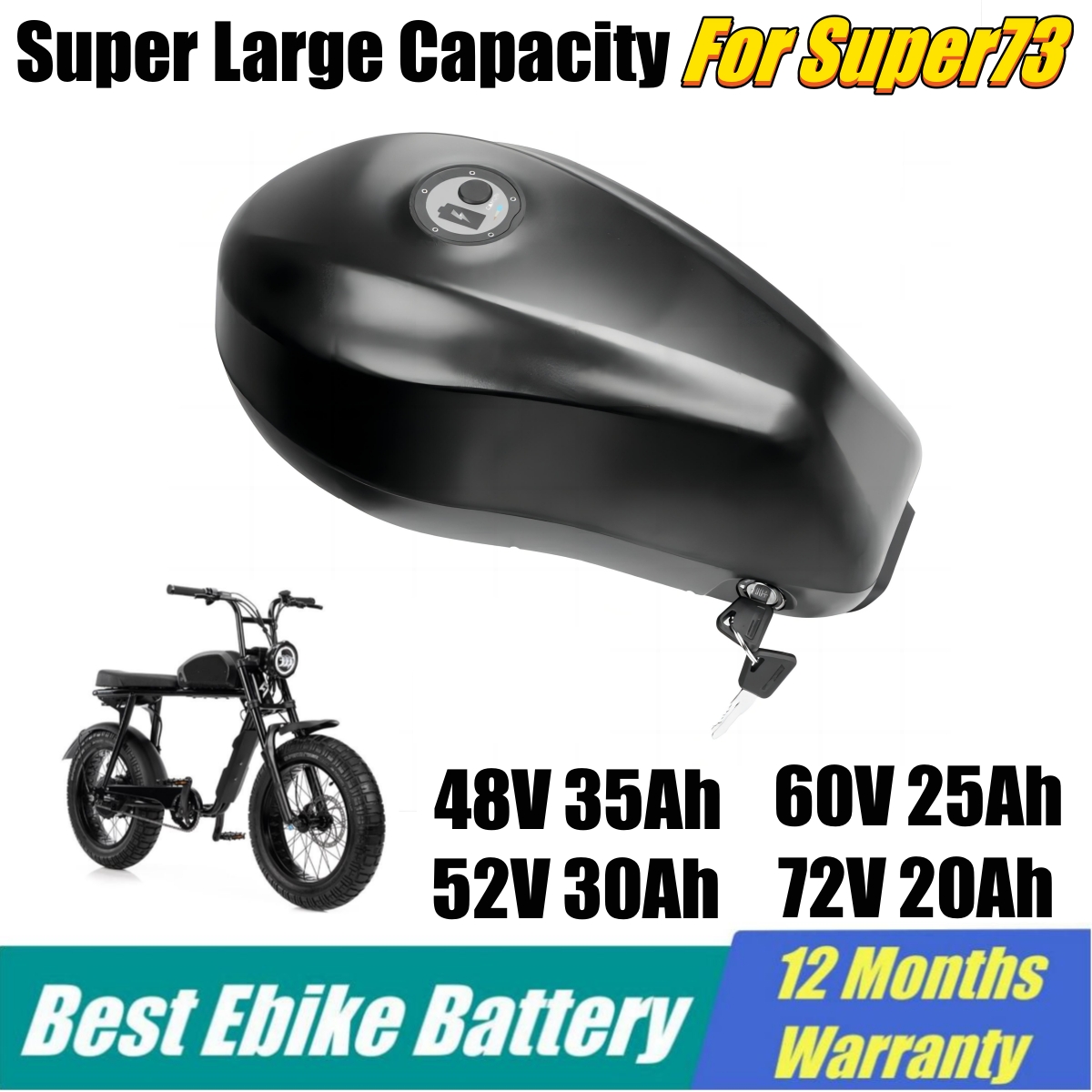 Reemplazo de batería de bicicl - 60V 30Ah 21700 Battery Pack reseña y precio