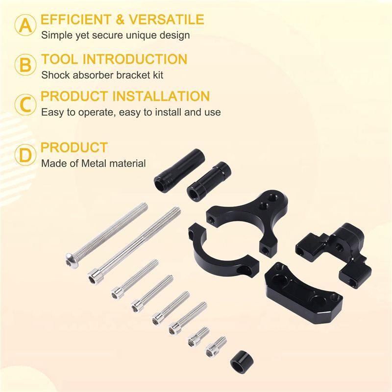 Kit de montaje de soporte para - Steering Damper Stabilizer Kit Cnc reseña y precio